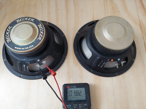 Becker electronics 10" 1020b Subwoofers old school ultra rare - Picture 4 of 4
