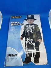 Spirit Happy Skeleton Toddler Halloween Costume Dress Up 24 Month 2T Bones