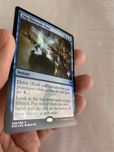 Dig Through Time *FOIL* PROMO MTG KTK MT/NM PW Stamp Combined Shipping - Picture 6 of 9