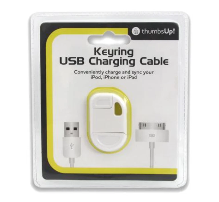 Legami - Cavo di Ricarica Multiplo Link Up, Tema Rainbow, con Portachiave, 4 Cavi di Ricarica, USB, di Tipo-C, Micro-USB, Lightning, con Adattatore USB di Tipo C, Cavo rivestito in TPE