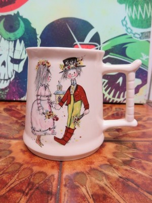 Purbeck Keramik Swanage England Krug Tasse Hochzeit Braut Bräutigam Kirche Design