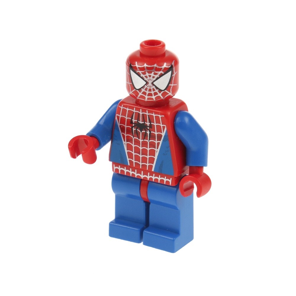 1x LEGO Minifigure Spider Man Torso Red Blue Web Silver 4852 spd001