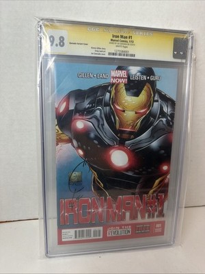 Iron Man #1  Joe Quesada Color Variant Marvel Now 2012 CGC Signature Series 9.8
