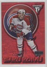 2000-01 Pacific Private Stock Titanium Red 35/299 Saku Koivu #47 4ry
