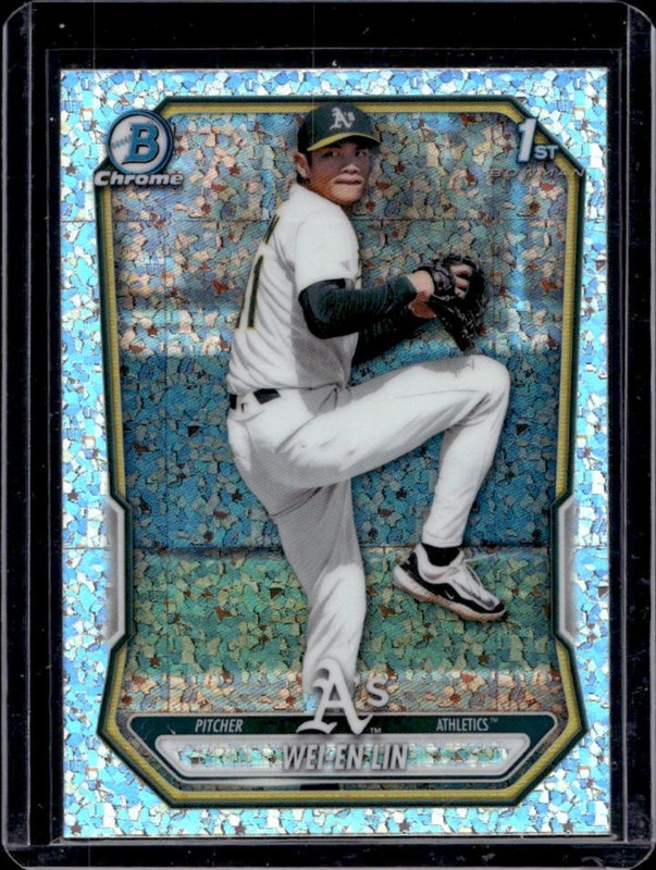 2026 Bowman Wei-En Lin Chrome Mini-Diamond Refractor 1st #BCP-125 Athletics