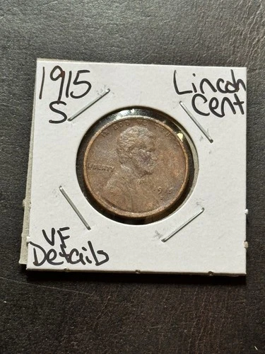 1915 S Lincoln Wheat Cent Penny VF Very Fine Details Better Date Coin (Raw18895)