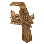 Vintage Hand Carved Wooden Toucans Wall Hanging From Roatán