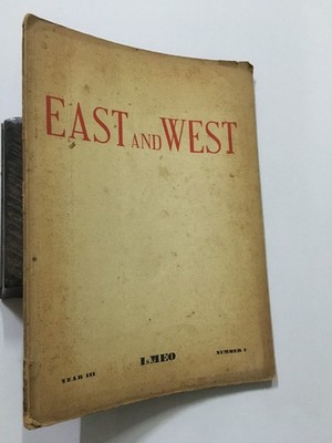 Tucci, Giuseppe (Ed): East And West. Volume 3, Nos 1. April 1952.