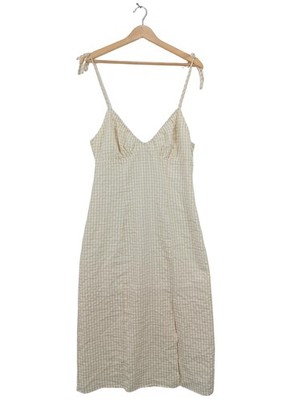 H&M DIVIDED Trägerkleid Damen Kleid Gr. DE 40 wollweiß Casual-Look