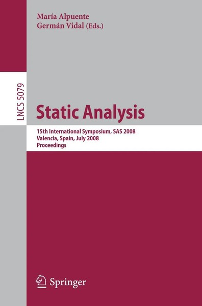 Static Analysis MaríA Alpuente (U. A.) Taschenbuch Einband - Flex.(Paperback)-image