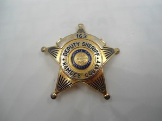 Obsolete Minnesota Ramsey County Deputy Sheriff Badge Marked 163