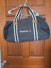 Reebox Athletic Sports Duffle Bag Black Gray ...