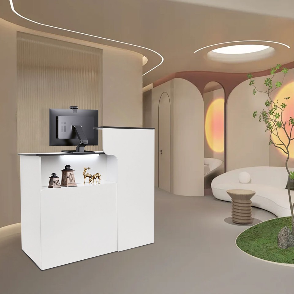 Front Desk Reception Counter for Checkout, Reception Counter W/a ...