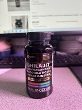 Shilajit Pure Himalayan Energy Booster Ashwagandha 60 Caps