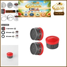 Faucet Aerator 2.2 GPM 3 Pack M24 Standard Size Plastic Bathroom Kitchen