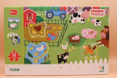 New Dodo Farm 18 Piece  Sorter Puzzle 18 Months+