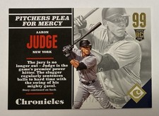 GOLD Aaron Judge 2017 Panini Chronicles Rookies #/399 ROOKIE NEW YORK YANKEES SP