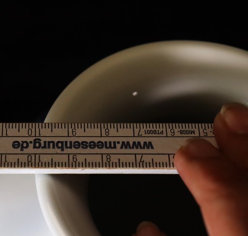 Jarrón japonés de porcelana Imari Arita 23,6 cm azul blanco pintado a mano #D - Imagen 9 de 10