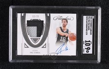 2021-22 Panini Flawless 2/25 Pau Gasol #FPA-PAU SGC 9 MINT Patch Auto HOF 11t8