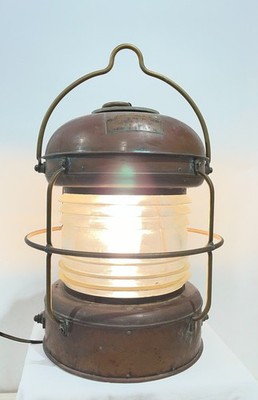 Laterne Marine Scheinwerfer aus Sammlung - Nippon Sento 1951 - Kupfer & Messing