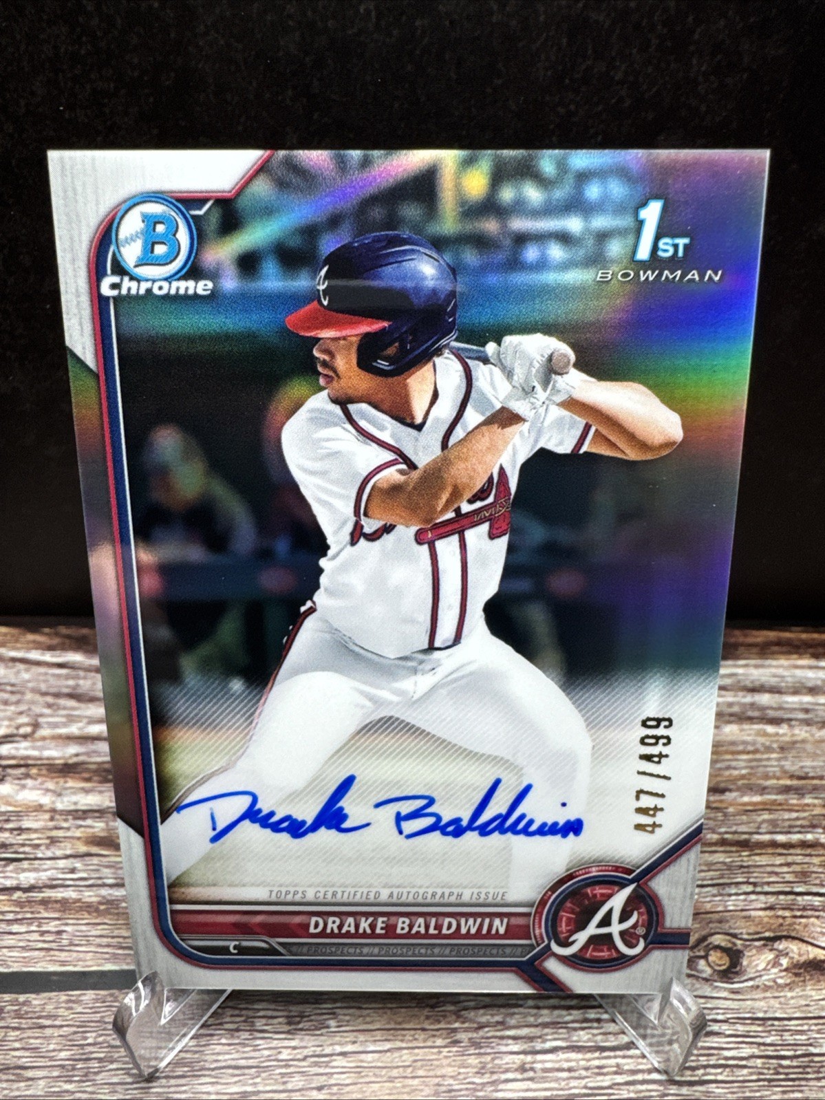 2022 Bowman Draft Drake Baldwin Chrome Refractor Auto /499 #CDA-DBN