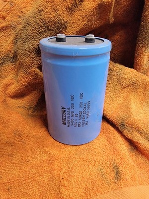 MALLORY 5400MFD 200VDC CGS542T200X4L USED CAPACITOR