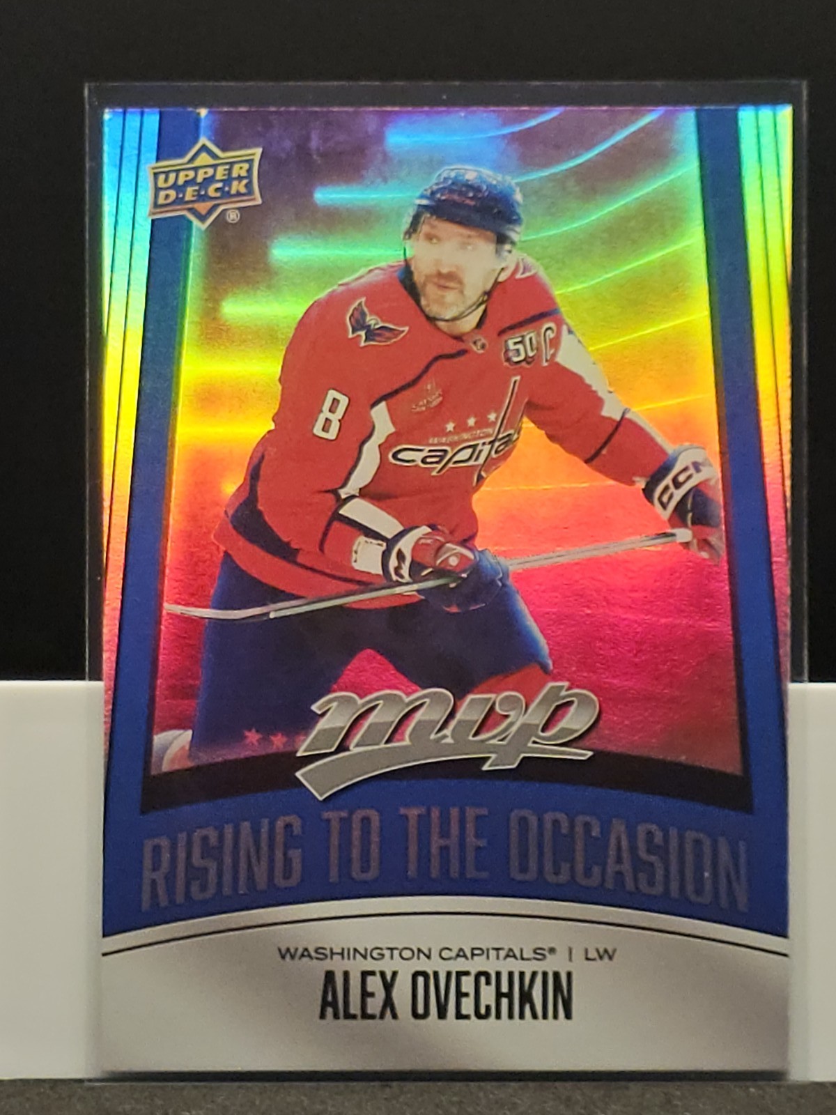 Alex Ovechkin #RO-23 Hockey Cards 2025 Upper Deck MVP Rising to the Occasion trading card — raw and PSA graded price guide