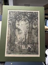 Forest Painting Signed by Artist And Numbered Limited Copy 33/100 Only