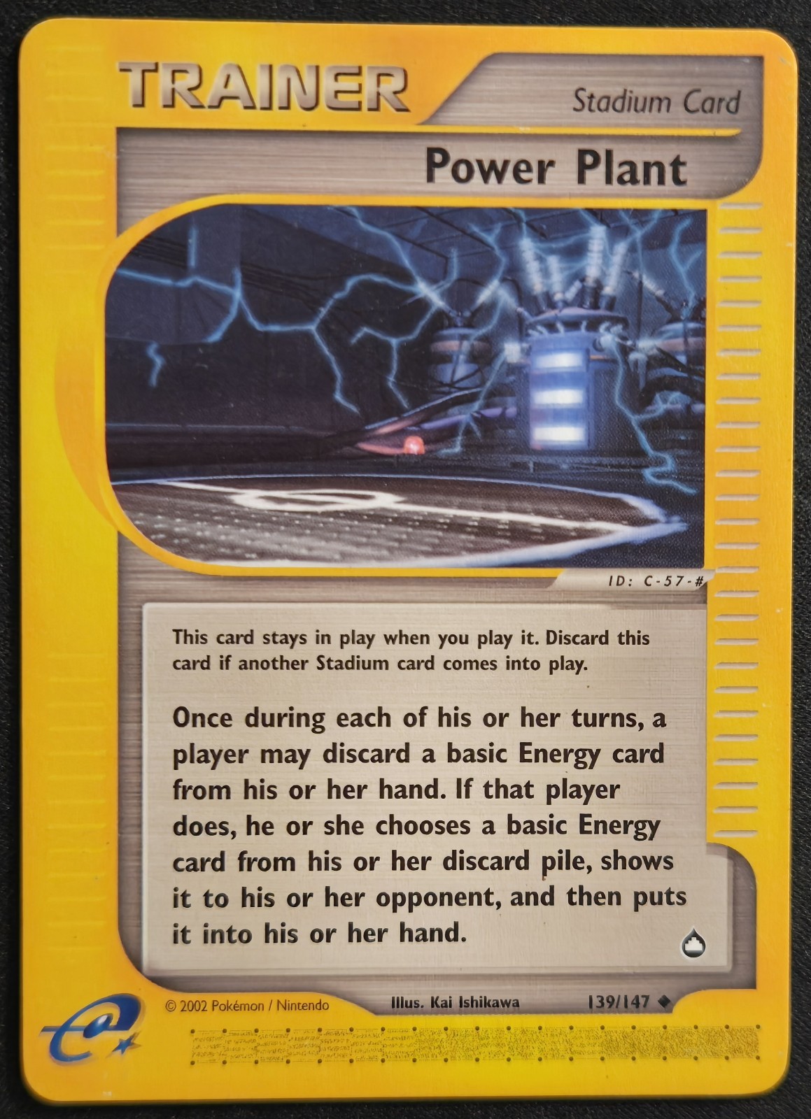 Power Plant 139/147 Aquapolis Non Holo E Reader Pokémon TradingCardGame 2002 LP