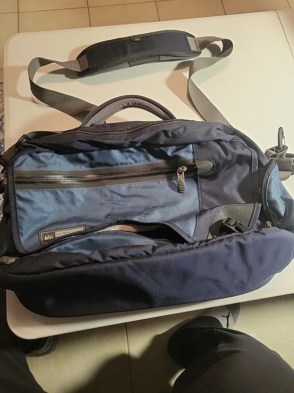 REI Shoulder Laptop Bag Travel Blue/light Blue Lots Of Storage