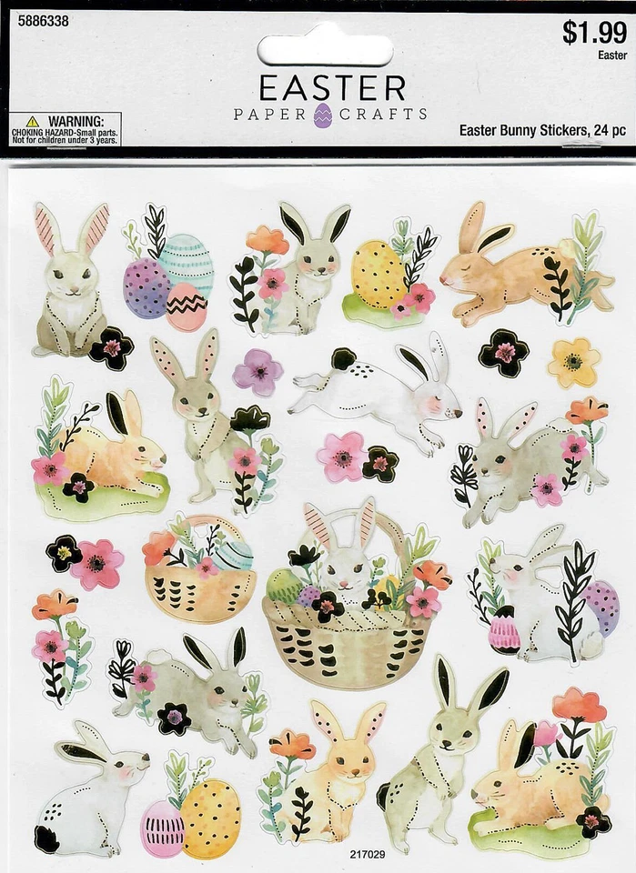 STICKERS "Easter Paper House"Three (3) Packs  Brand New - Image 2 of 3