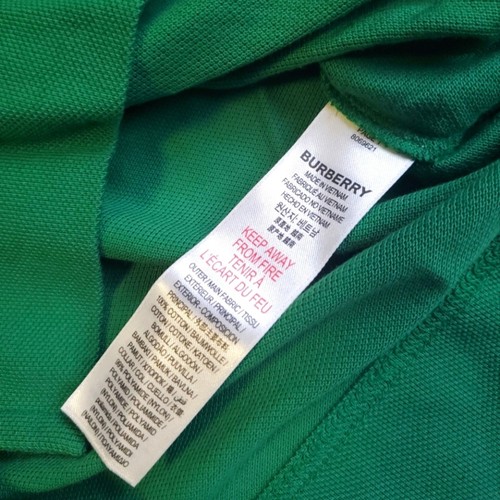 NWT$250 Burberry Boy's Douglas Green Embroidered Logo-Print Polo Shirt Sz 8 - Picture 8 of 13