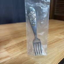 VTG Reed & Barton Silverplate Mickey Mouse Kids Child Fork Made in USA Sealed