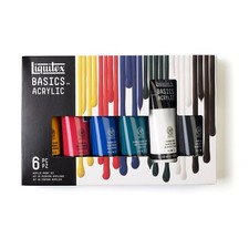 Basics Acrylic Paint Set 6 x 118ml 4-oz Tubes