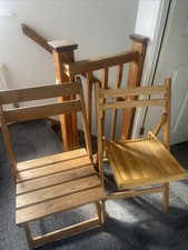 Wooden Fold Chairs - collect only