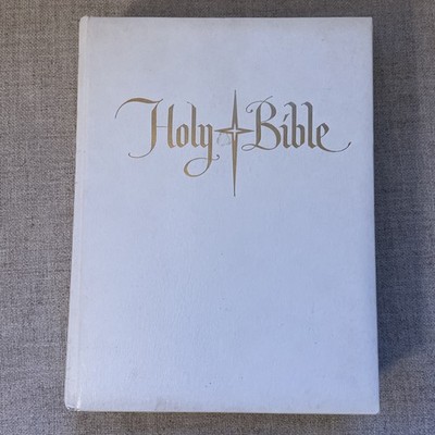 J.G. Ferguson 1965 HOLY BIBLE King James Version White Leather