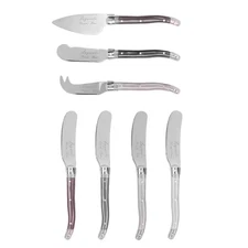 Laguiole Warm Spice Cheese Knives and Spreaders Set (7-Piece)
