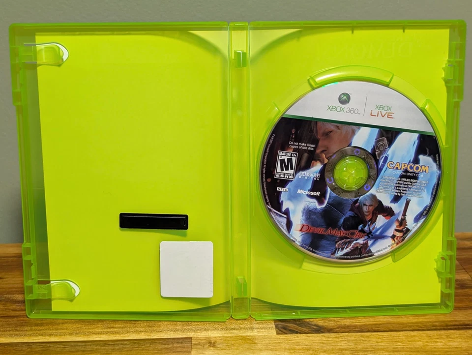 Devil May Cry 4 (Microsoft Xbox 360, 2008) No Manual - Tested - Near Mint Disc - Image 3 of 4