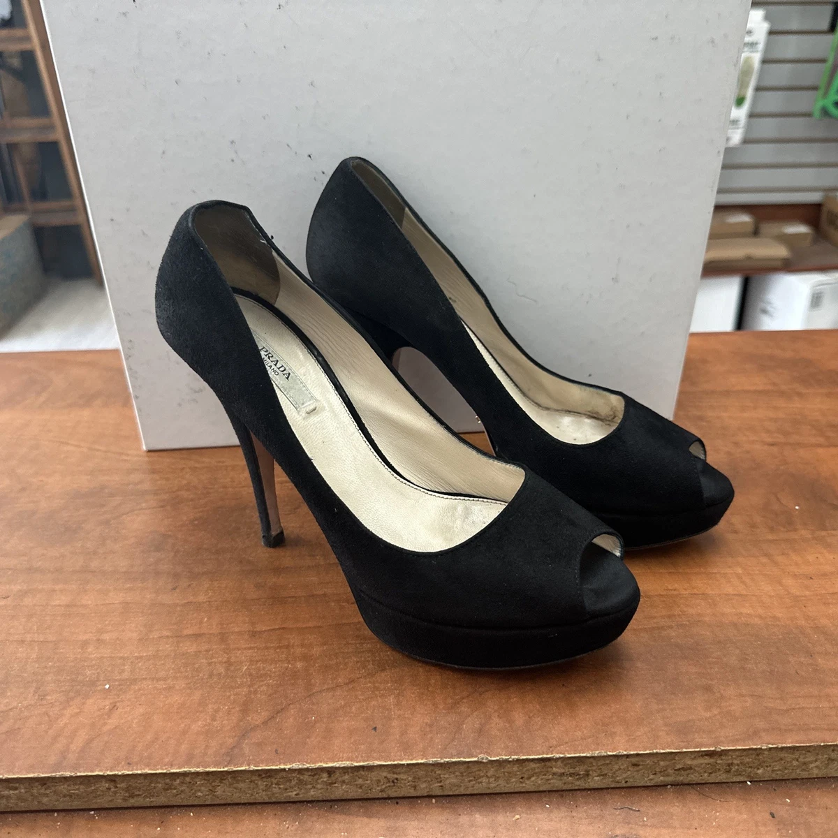 PRADA High (3-3.9 in) Heel Height Pump Heels for Women for sale | eBay