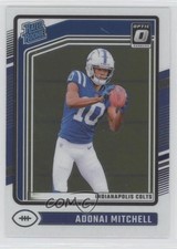 2024 Panini Donruss Optic Rated Rookie Adonai Mitchell #203 1lt1