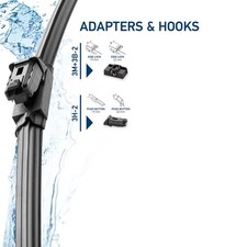 HELLA Scheibenwischer 2x Vorne für ALPINA B7 B5 BMW 5 7 D5 CITROEN C5 I PORSCHE 