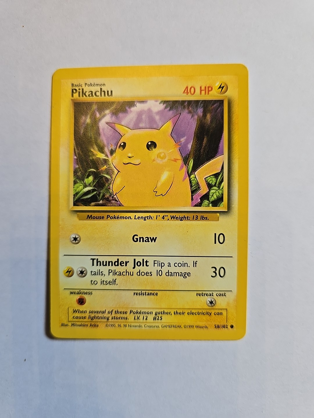 Pikachu 1999 Pokemon Game #58 Unlimited Price Guide - Sports Card