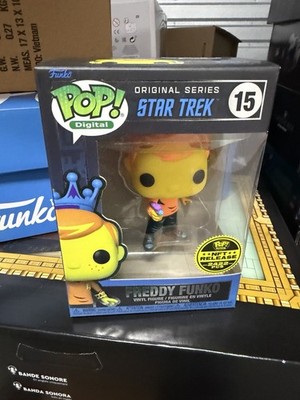 Freddy Funko as Captain Kirk POP! Digital Physical Star Trek Blacklight Royalty