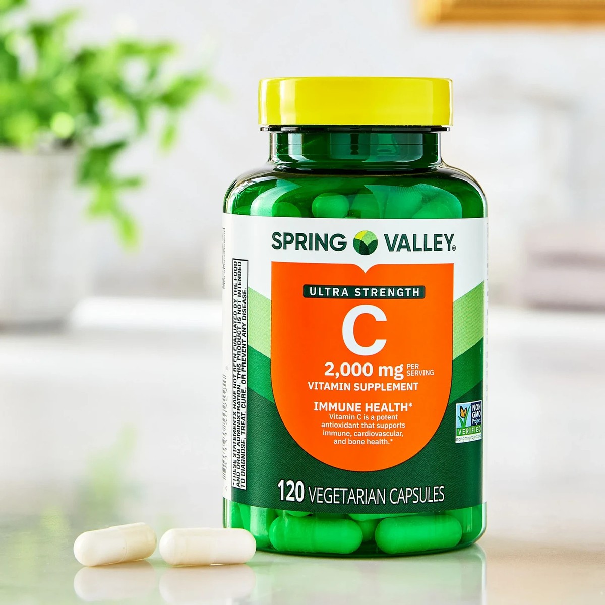 Spring Valley Vitamin C Ultra Strength 2000mg 120 Vegetarian