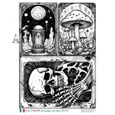 Halloween Tarot #2 | A4 Rice Paper | Paper for Decoupage | AB Studios