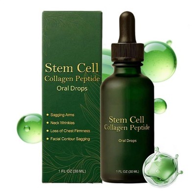 Stem Cell Collagen Peptide Oral Drops Natural Body Anti-Aging Support Skincare