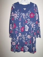Tea Girls Dress Size 7 Williamsburg Blue Floral Cotton Tent Style