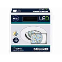 Briloner Attach Mini LED Einbauleuchte Alu 1,8W 150Lm 3000K IP44 Ø45Mm