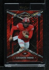 2023 Wild Alumination Rookie Card Edition Red Lazers Foil 5/5 Cameron Rising 1u6. rookie card picture