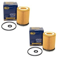 ÖLfilter 2 X SCT SH 4093 P FüR Mercedes C Klasse A B SLK SLC GLK GLC GLA E CLA